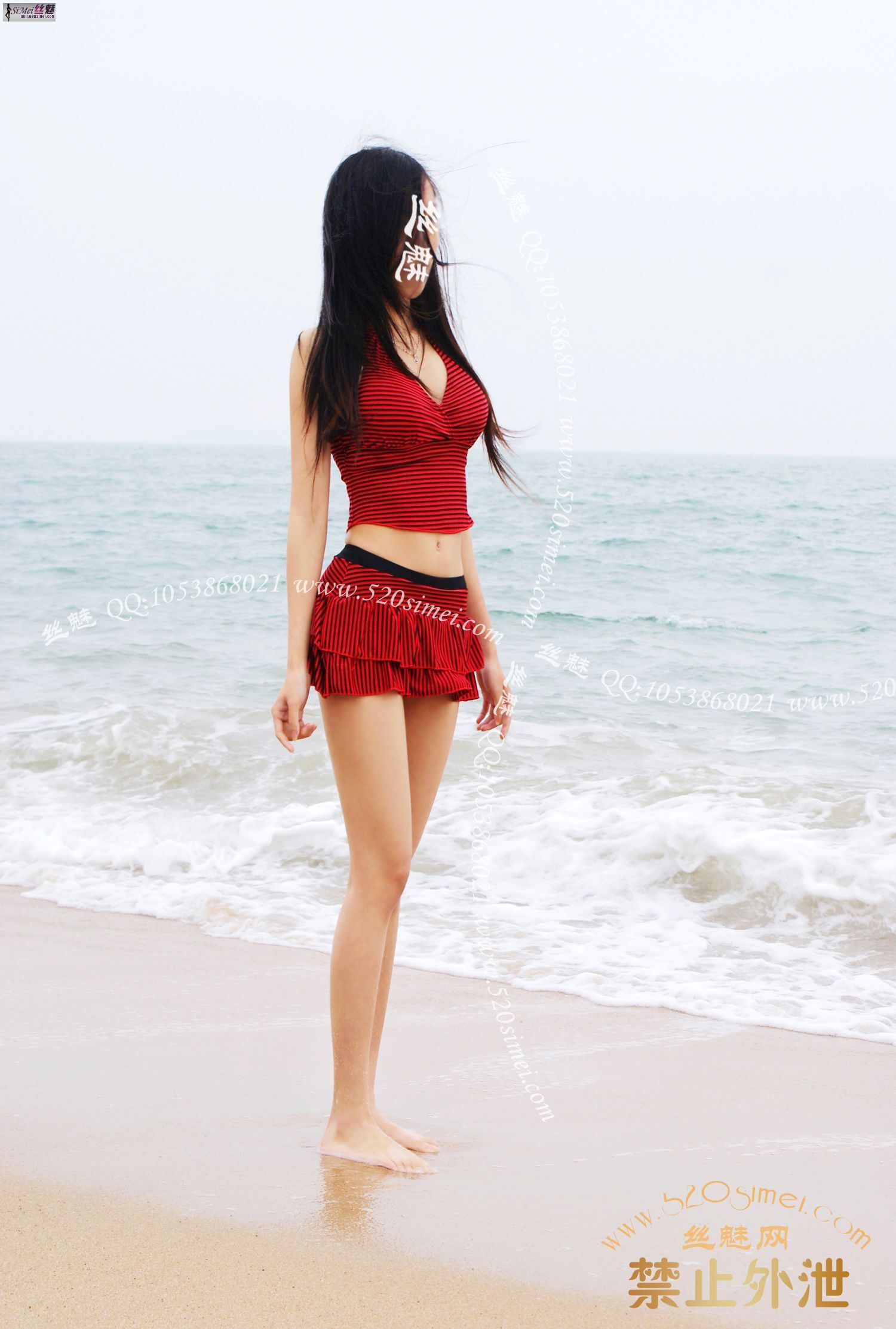 丝魅VIP图片 红色诱惑  10P